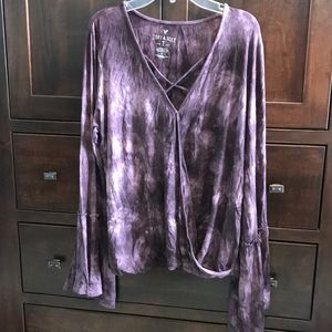purple soft & sexy american eagle long sleeve